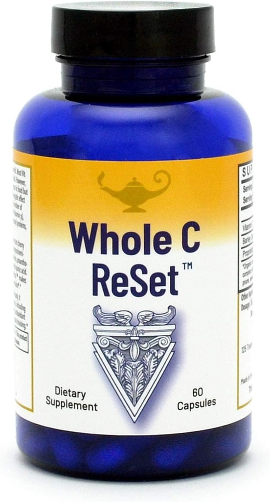 RnA ReSet Whole C Reset – Mélange de fruits Vita-C avec des bioflavonoïdes et des polyphénols, Complexe Vitamine C organique, support immunitaire (60 capsules)