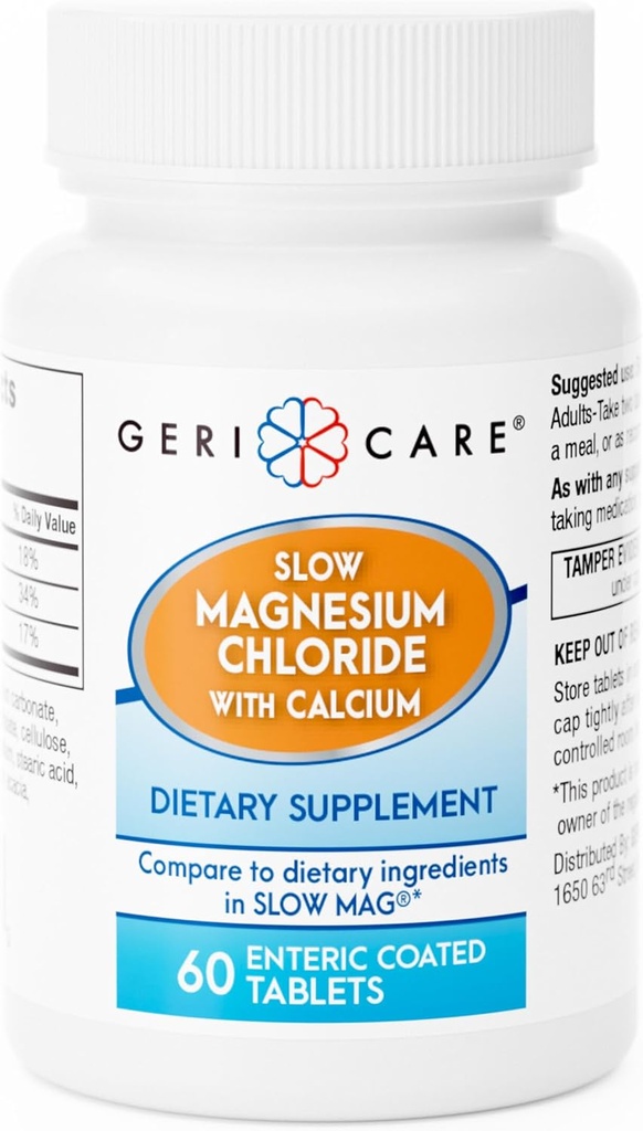 Backcare Slow maşınlar Chloride | Geri-Care tərəfindən kalsium Tabletlər / Nutritional Supplement | 60 Count Bottle (Paket 1)