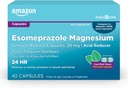   Basic Care Esomeprazole Magnesium Delayed-Release Capsules 20 mg, Acid Reducer, Cool Mint, 42 Count (3 Packs of 14)