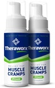 Theraworx Relief for muskelkramper Foam Fast-Active Muscle Spasm, Ben Soreness med Magnesium Sulfat - 7,1 oz - 2 greve