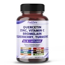 Quercetin Elderberry Turmeric Vitamin C Zinc - Immunity Support