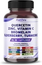 Quercetin Elderberry Turmeric bitamina C Zinc - Immunity Support - Estatu Batuetan egina