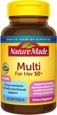 Nature Made Multivitamín Pre ňu 50+ bez železa, Ženy Multivitamín pre denné nutričné podporu, Multivitamín pre ženy, 60 Softgels, 60 dní