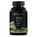 DIM Supplement 300mg with Broccoli 200mg BioPerine 10mg-Hormone and Estrogen Balance for Women & Men,Menopause Relief,PMS Support,Hormonal Acne Treatment-120 Caps,Diindolylmethane 150mg per Cap