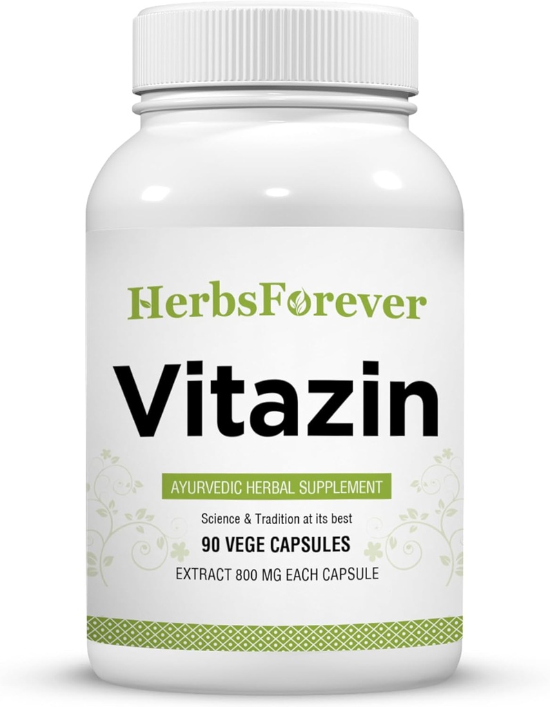 Herbsforever Vitazin kapslar Ayurvedic Herbal Supplement stöder energi och prestanda ger fysisk och mental styrka 90 Vege kapslar 800 Mg varje