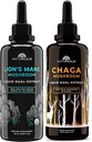 Naturealm Lion's Mane & Chaga Mushroom Özü - Focusogen Stack Focus, Immunity, Longevity, Stress Yardım, Gut Health, Anti-Aging, Enerji & Daha - Organic Liquid Drops - 50 mL Haqqında