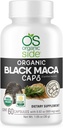 Organic Black Maca 60 Kapsler Naturlig kosttilskudd med svart Maca Root pulver | Plantebaserte kapsler for energi, vitalitet og hormonell balanse