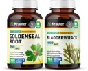 BIO KRAUTER Goldenseal 100 cápsulas &amp; Bladderwrack 100 cápsulas