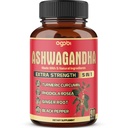 90 Capsules - Ashwagandha Supplement Capsules - Ginger Root, Turmeric, Rhodiola Rosea & Black Pepper