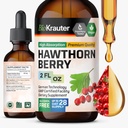 BIO KRAUTER — Hawthorne Berry 补充剂 — Pure Vegan Hawthorn Berry 液体滴水量为655毫克,每服2 Fl.Oz 28天的供应量 — 用于全面支持和日常健康 — 无酒精和糖