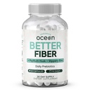 Organics Ocean Better Fiber - Daily Fiber Supplement - Soften Stool for Effortless Bowel Movements - with Psyllium Hulk and Slippery Elm - 90 Capsules