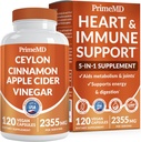 Ceylon Cinnamon kapsulak 2355mg - Ceylon Cinnamon eta Apple Cider Vinegar Turmeric, Panax Ginseng, Cinnamon eta Bioperine, 120 ctt