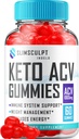 Slimsculpt Keto ACV Gummies - Advanced Formula Slim Sculpt Keto Plus ACV Gummies Aceto di sidro di mele Keto Slimsculpt ACV Gummies Integratori dietetici Donna (60 Gummies)