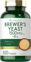 Carlyle Brewers Yeast Tabletleri B12 | 1500 mg | 500 Kont | Non-GMO & Vegetarian Supplement