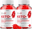 (2 Pack) SlimX Keto ACV Gummies - Advanced Formula Slim X Keto Plus ACV Gummies Apple Cider Vinegar SlimX ACV Gummies Dietary Supplement Reviews Men Women (120 Gummies)