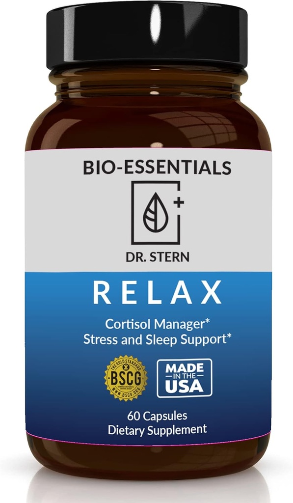 BIO-SE essencials, relax-Doctor formulat: Gestiona Stres, Promots Deep, millores en Sant Basilio, Zinci, Magnesi, Vitamina B6, Magno Bark, L- Theanine, Vega-Mad en els anys 60