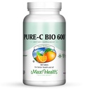 Vitamin C Complex 600 mg Supplement – Recommended Daily Dose Vitamin C Tablets with Lemon Bioflavonoids, Calcium & Phosphorus – Immune Health Support – Pure-C Bio 600 Non-GMO, VIT C Vegan 180 Tablets