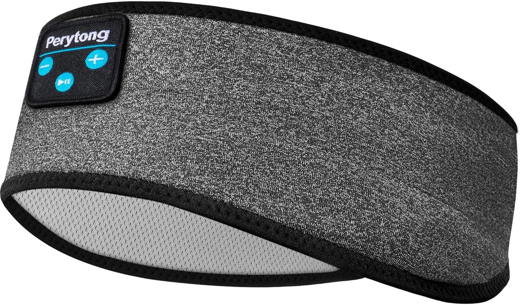 Perytong Bluetooth Tidur Headband Headband Soft Elastic Comfortable Headband, Hadiah untuk Pria, Wanita, Remaja Lembut