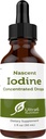 Nascent Iodine Drops 최고의 흡수 및 Thyroid 지원에 대한 액체 농축 Tincture에 보충