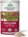 ORGANIC INDIA Psyllium Herbal Powder - Whole Husk Fiber Supplement, Digestion Support, Vegan, Gluten-Free, USDA Certified Organic, Non-GMO, Soluble & Insoluble Fiber Source - 12 oz