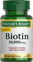 La Bounty Biotin Hair Skin e le Vitamine Unghie, Supporta Capelli Sani, Pelle e Unghie, 10.000 mcg, Softgel Rapid Release, 180 Ct