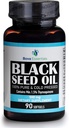 HalaEveryDay Organic Black Seed Oil - USDA Certified Cold Pressed Glass Bottle Over 1,5% Thymochinón 3X Sila Turkey Black Cumin Nigella Sativa Non-GMO 100% Pure Blackseed Oil (Capsules)