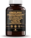 Kingslayer: 7- in-1 Testosteron Booster dla mężczyzn w / KSM- 66, Fadogia, Suma Root, L- Theanine, Cynk, Boron, Magnez - Mięśnie, Energia, Libido & Focus