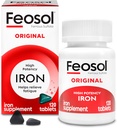 Feosol Original Iron Supplement Tablets, Non-heme, 325mg Sulfate ernalgarria (65 mg burdin-pilula bakoitzeko), 1 Per Day, 120ct, 4 Month Supply, Energia eta Immune Sistemaren euskarria, Estatu Batuetan egina