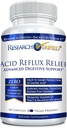 Research Verified Acid Reflux Relief - Soothe GI Problems - Melonatin, 5- HTP, Marshmallow Root - 60 Kapsul - Vegan
