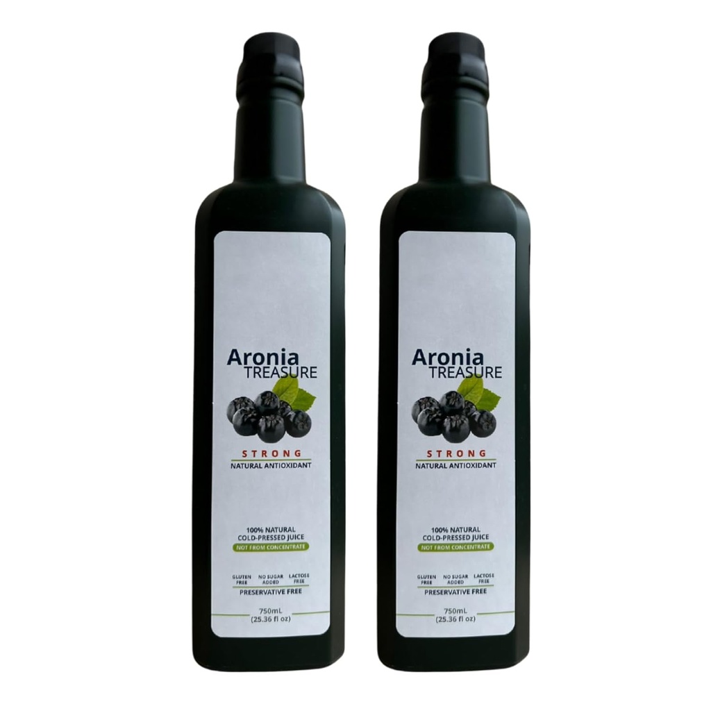 [2 x Aronia zaklad] 100% Aronia (Chokeberry) Berry Juice : 1 mesec dobave, 1 strel na dan