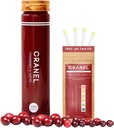 CRANEL fast-Acting cranberry Formula - Urinary Tract & Gut Support - (1 fonte de semana) + Kit de teste de pH livre □ 3.000 cranberries, Sem açúcar, Vegan, clinicamente comprovada