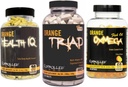 ControlLED LABS Общо Здраве Bundle, 45 Сервиране Orange Triad, 90 Count Orange Health IQ, 120 Count Orange Oximega Fish Oil, Muscle Building and Recording Допълнение за мъже и жени