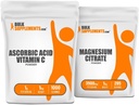 Acid Ascorbic (Vitamin C) 1kg + Magnesium Citrate 1kg Bundle