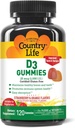 Land Life Strawberry & Orange D3 Gummies, 120 CT
