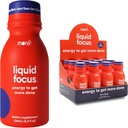 Plus Labs Liquid Focus, Nootropic Smart Drink avec des antioxydants puissants et des herbes Adaptogènes pour l'énergie et la concentration, 150mg caféine (paquet de 12)