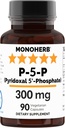 MONOHERB Pyridoxal 5-Phosphate 300 mg - 90 cápsulas vexetarianas - P5P Vitamina B6 activada - altamente biodisponible