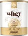 Solgar Grass Fed Whey to Go, Vanille - 2 lb - Grass-Fed Whey Protein Powder - rBGH Free, Non-GMO, Glutenfrei - 36 Portionen
