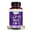 Nested Naturals Luna Sleep Aid - Non-Habit Forming Natural Sleeping Pills for Adults with Naturally Sourced Ingredients - Valerian Root, Melatonin, Chamomile, Lemon Balm, & More - 60 Vegan Capsules