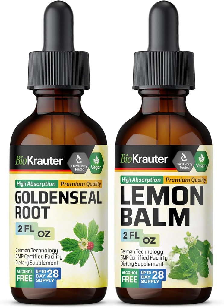 2 Fl. Oz. & Lemon Balm Tincture 2 Fl. Oz.