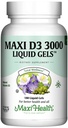 Maxi Health Vitamin D3 3000 IU 75 mcg Vitamin D Supplement for Healthy Bones, Teeth, Immune Support - VIT D3 Supplement Easy to Swallow Non-GMO, Supplement for Men and Women – Kosher 180 Gels