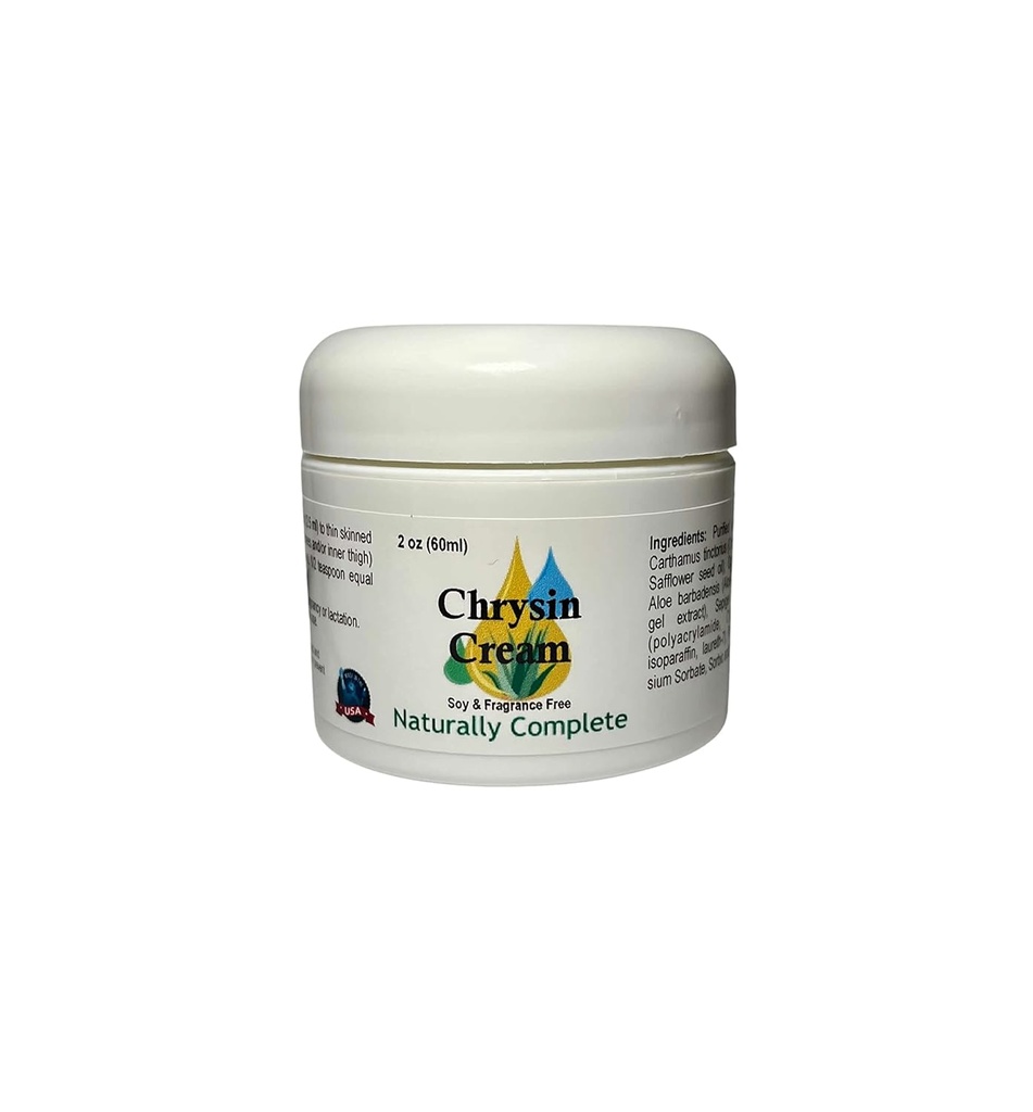 Chrysin Cream | Meestele ja naistele 2 oz. Jar