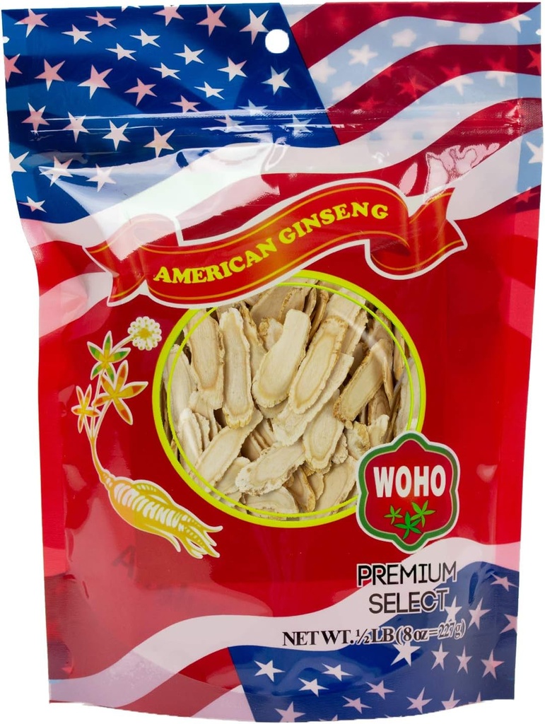 WOHO American Ginseng #127.8 Große Slice Tasche 8oz