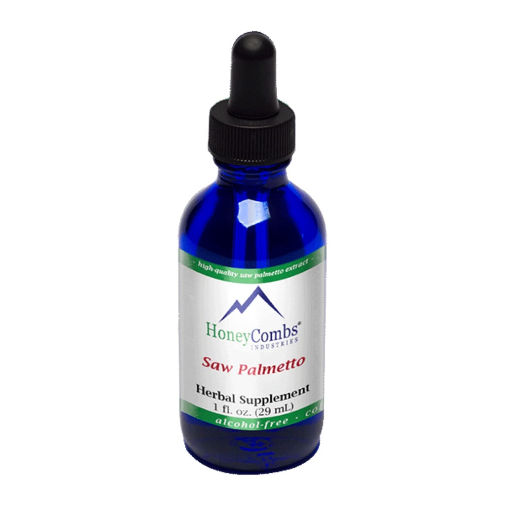 HoneyCombs Saw Palmetto Extract Alcohol Free (Liquid), 1 oz