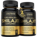 Atlantis Nutrition Himalayan Shilajit Capsules Formulated with 20% Fulvic Acid | Himalayan Shilajit Supplement for Men & Women | 120 Capsules