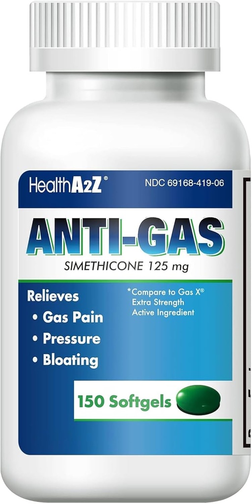 HealthA2Z ® Gas Relief Simeticone - 124; 125mg