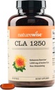 NatureWise CLA 1250 - Qadınlar və Kişilər üçün Conjugated Linoleic Acid Təhlükəsizliyi, Dövlət Gluten Free - 90 Softgels [1-Month Supply]
