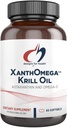 Дизайни для здоров'я XanthOmega - Кріль Масло з 12mg Astaxanthin - Антиоксидант, Фосфоліпіди + EPA / DHA Омега 3 - серцево-судинна, шкіра + здоров'я очей добавки (120 М'які гелі)