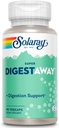 SOLARAY Super Digestaway Enzymes Digestive - Pancreatin, Papain, Ginger, Pepsin, Betaine HCl, Aloe Vera, și More - Digestion & Nutrient Absorbtion Support - Lab Verified - 90 VegCaps