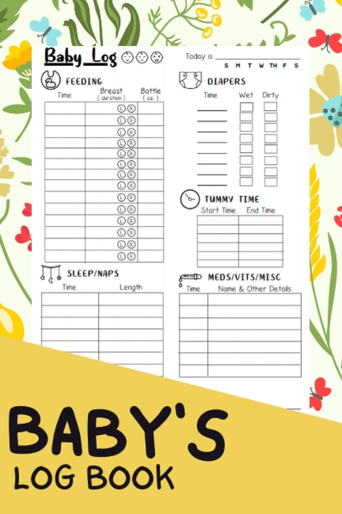 Дневник на бебето: A Complete Finant / Newborn's Daily Script Tracking Journal / Notebook for Nanny, Mom, Daddy, and New Passents .