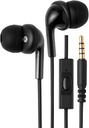 Bases Wired Earbuds with microphone, in Ear Headphone, 3.5 มม. เคเบิลยาว 4.2 ฟุต, เคล็ดลับหู S/M/L, สีดํา